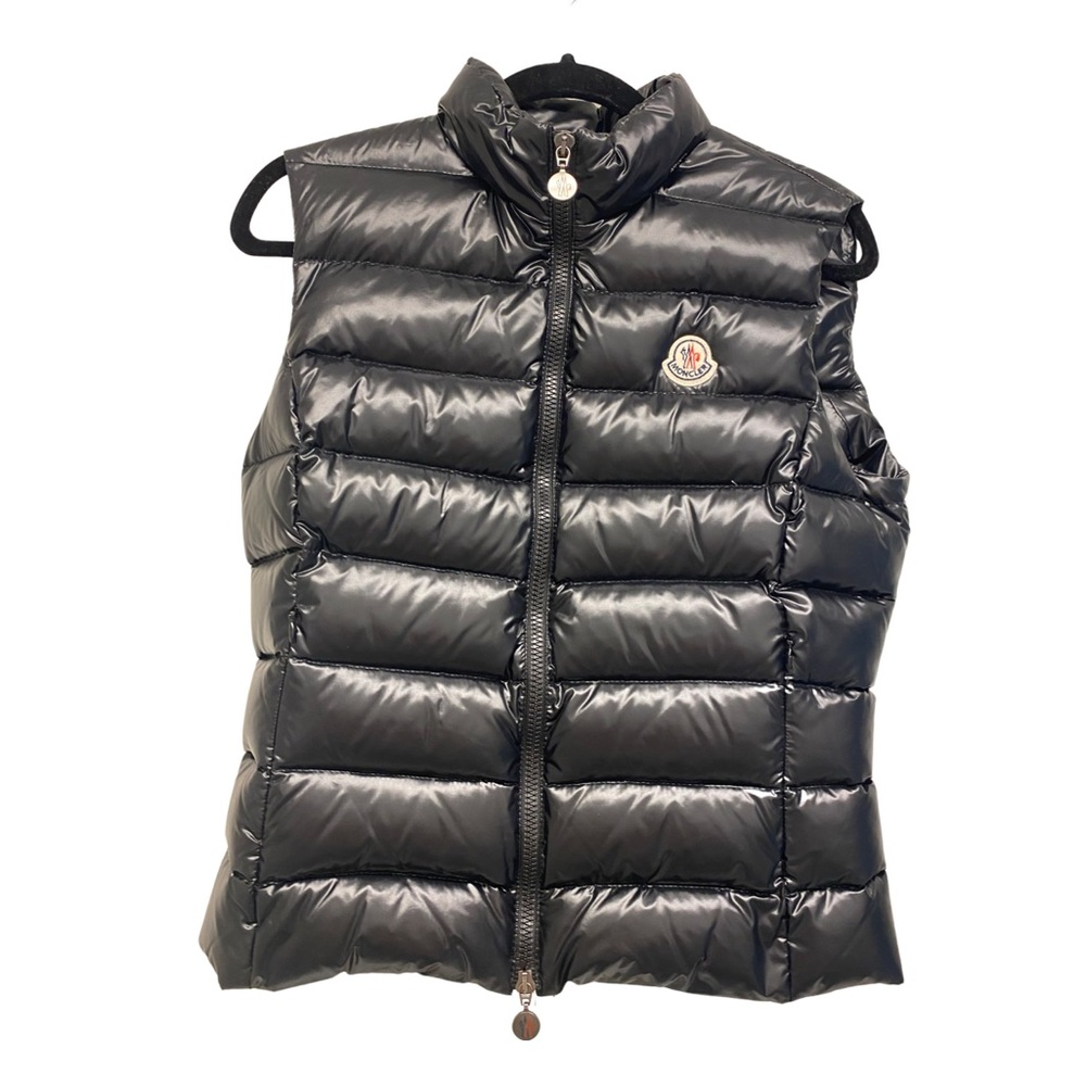 MONCLER Ghany Shiny Quilted Puffer Vest